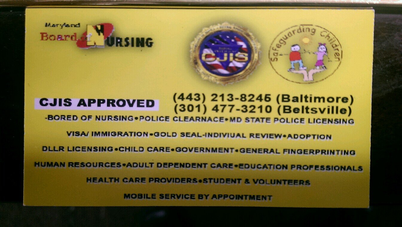 Fingerprinting and background checks for employment and licensure. Follow and share please.