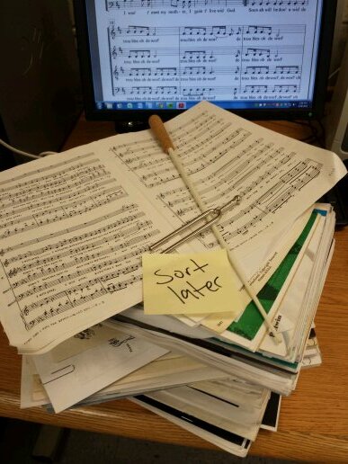 You: Okay basses... Let's start at measure 69! Basses: [Giggles]  Me: Alright! One before 70...  :/