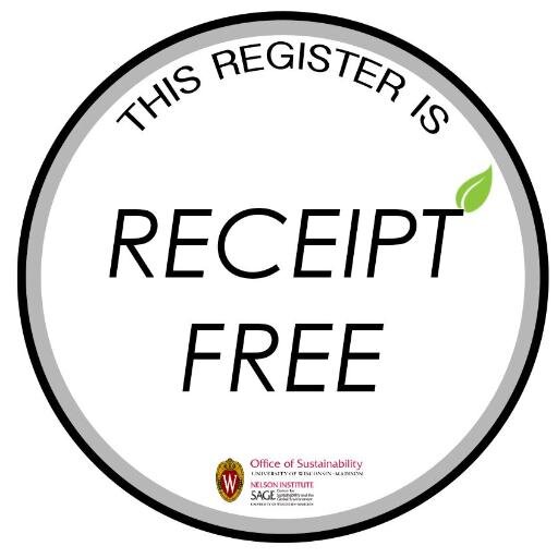 A UW-Madison student soundingboard for paper receipt reduction. Opinions are our own and are not affiliated with the University. One day, reduction will happen.