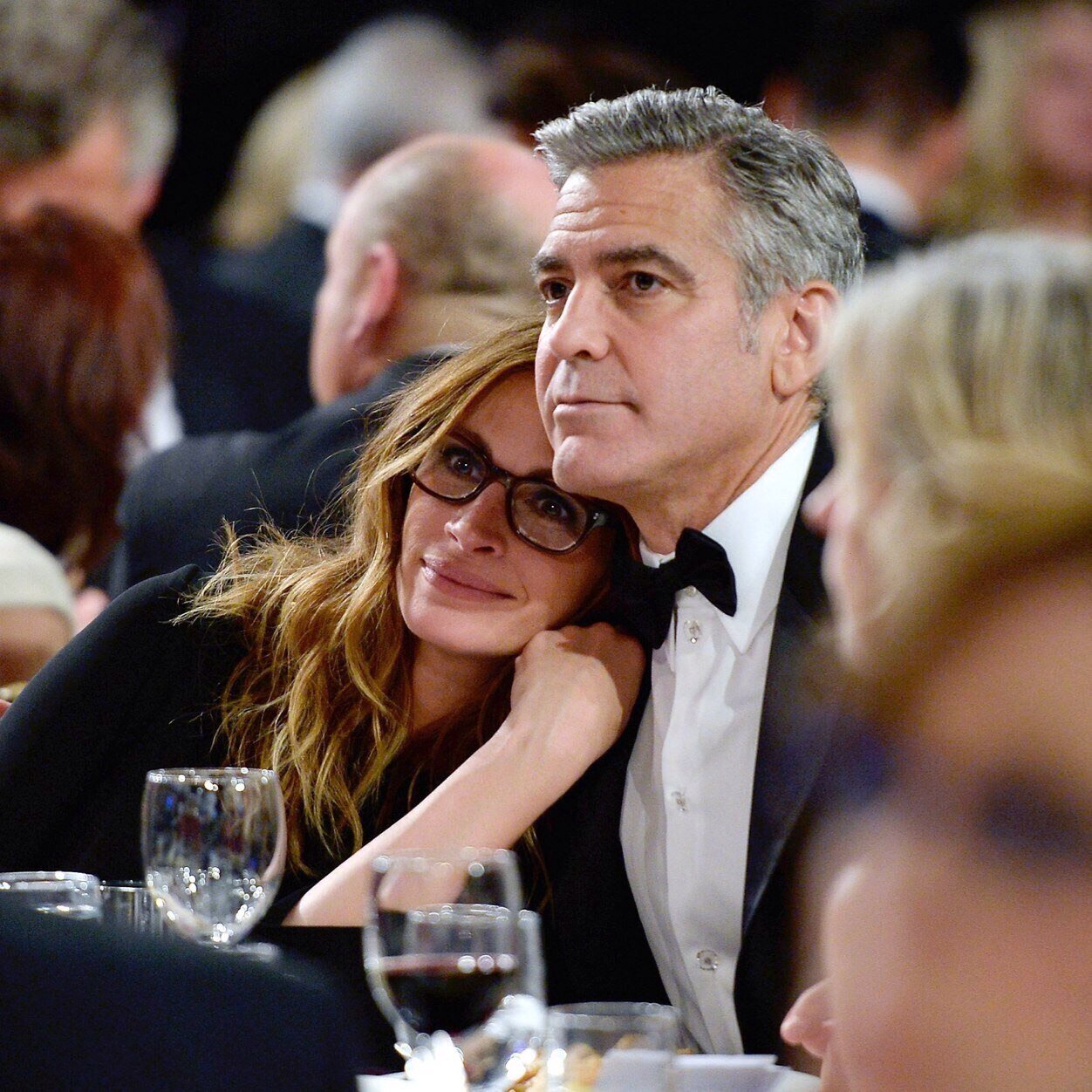 “I would like to thank George Clooney for floating away and not coming back.”