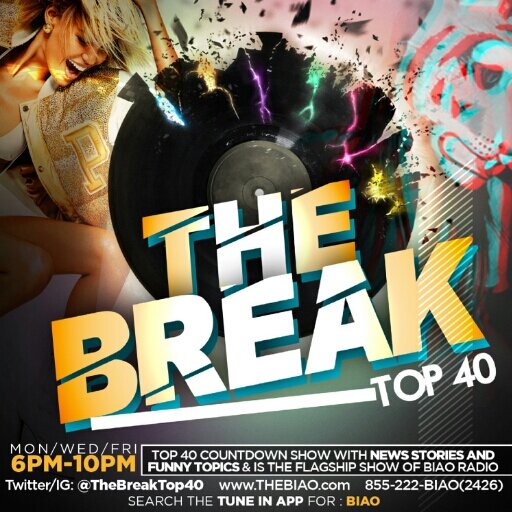 smokebreakfunny's profile picture. Counting down YOUR Top 40 requested hits w/ comedic commentary!

Every M/W/F 6pm on #BIAORadio

Request songs LIVE! on IG/Twitter or 855-222-2426