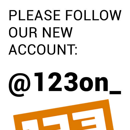 Please follow our NEW ACCOUNT: @123on_