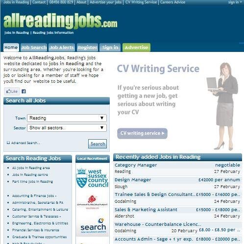 AllReadingJobs, is an easy to use jobs website dedicated to jobs in and around Reading. Search for a job or recruit staff through our website.