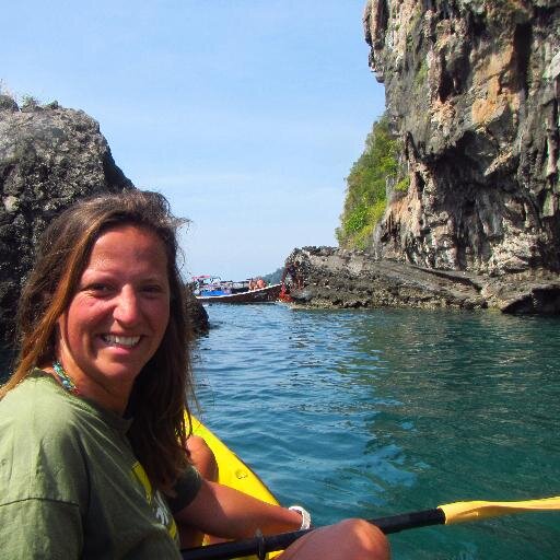 Loves kayaking, sunshine and her lovely husband Tom