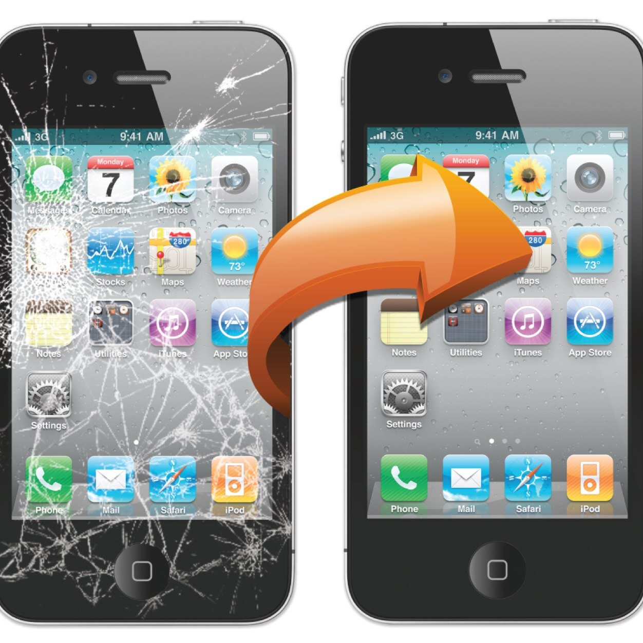 Iphone screen replacements, back replacements , speakers , charging docks..Get in contact for a quote..:-)