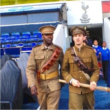 Forgotten war hero, professional football player, officer in the British Army. Literacy Workshops. Copyright Greenhill Education Limited.