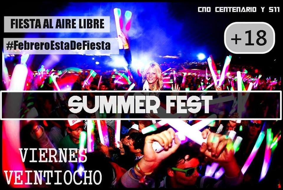 La mejor fiesta, se hace en Pachuka este 28/2, SUMMER FEST!
