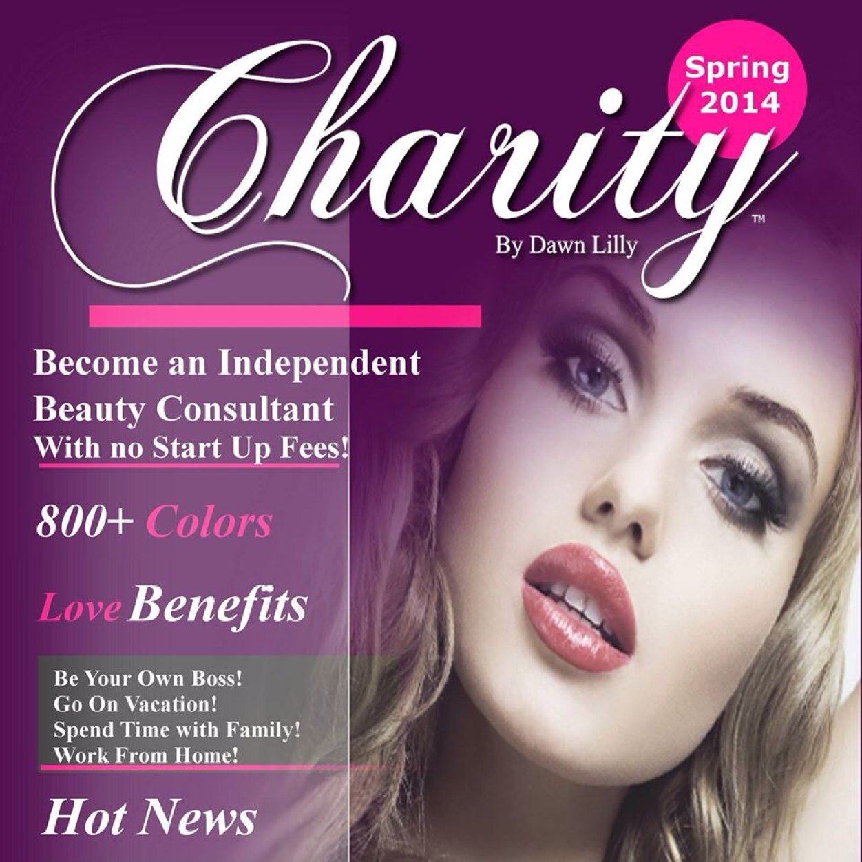 Exclusive Make-Up and Skin Care Line.  $1 From Every Product Donated to Charity. #teamcharitymakeup
Follow @dawnlilly @charitySmodels