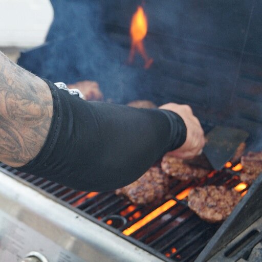 CookSleeve's profile picture. CookSleeve is the ONLY Single Layer of burn protection available for your arm & tattoos when cooking grilling or baking. Flame retardnt Breathable 4-way stretch