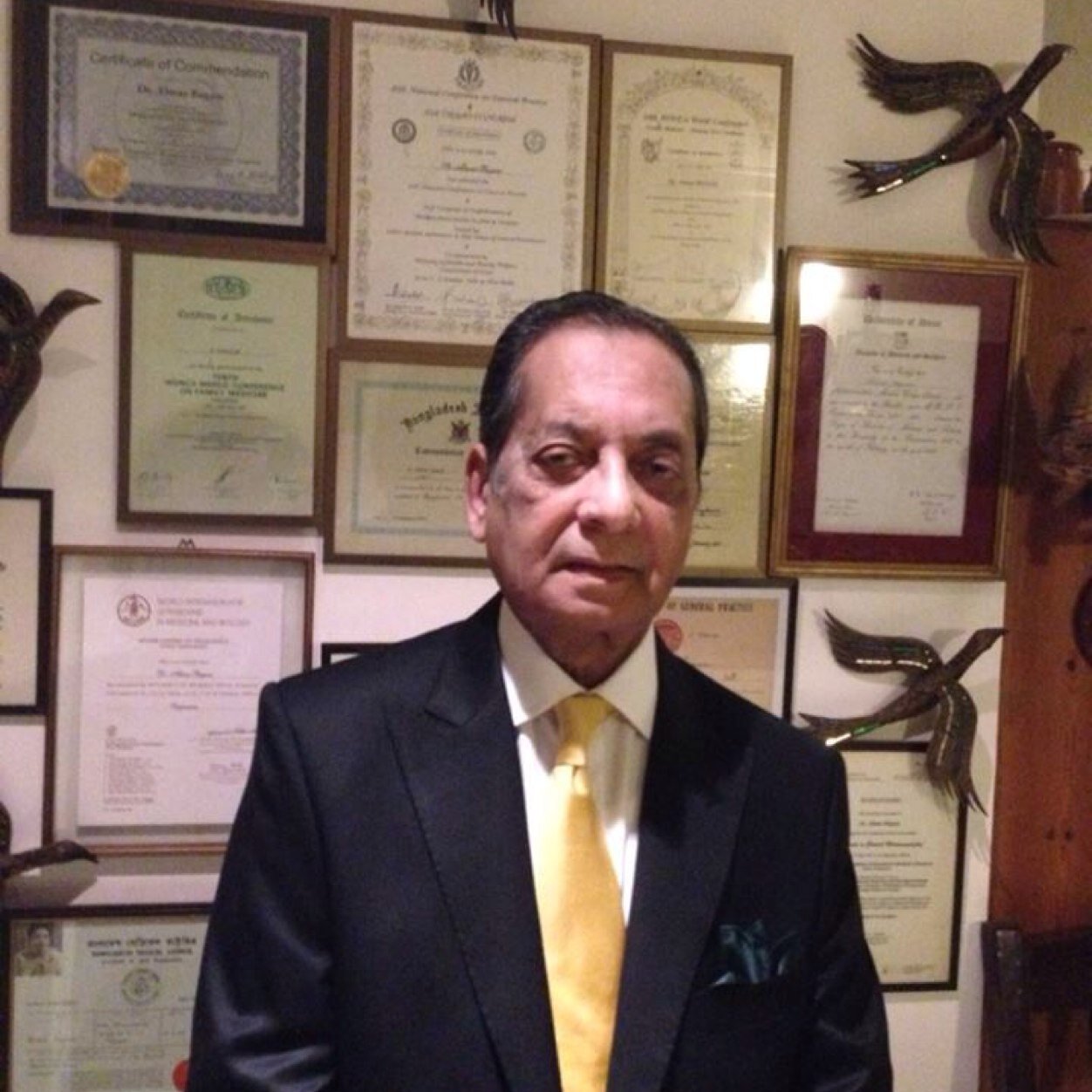 BA (Hons) in Economics, Dacca University, 1962; MA, 1964. MBA Royal Roads University, 2005. Worked for Consociates Ltd., for Stylecraft Ltd. Spouse: Dr. Almas