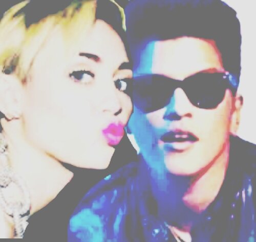 Miley Ray Cyrus & Bruno Mars.