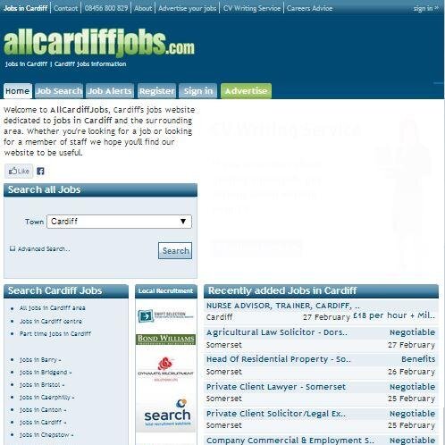 AllCardiffJobs, is an easy to use jobs website dedicated to jobs in Cardiff.  Search for a job or recruit staff through our website.