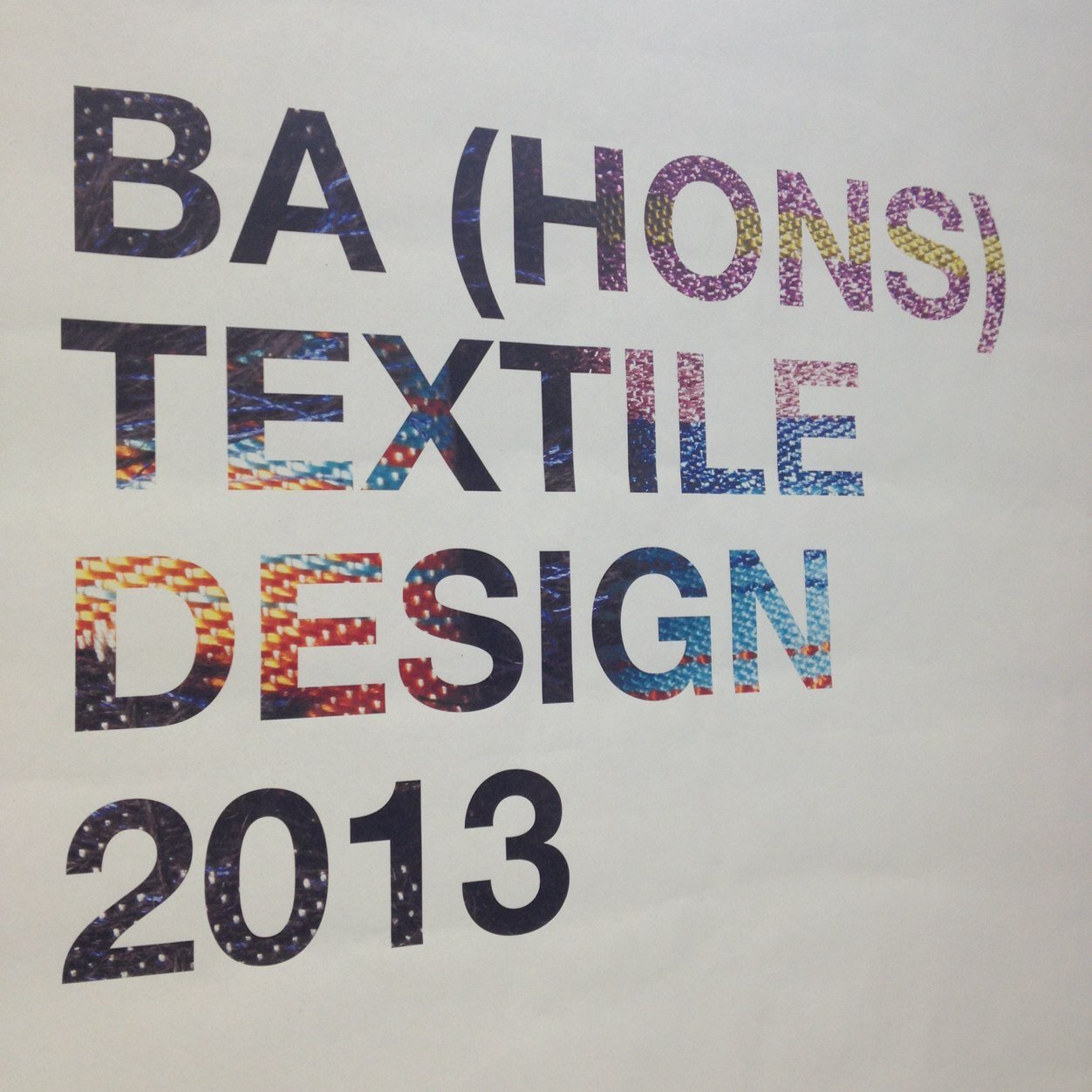 Central Saint Martins BA (Hons) Textile Design has moved! Follow @csmtextiles for the latest news & images