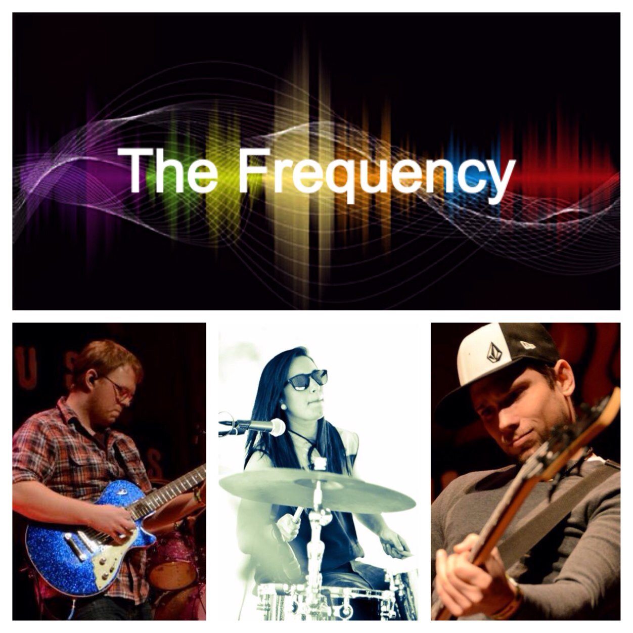 Backing up musical artists of all genres, shapes, and sizes. We are: @alexwbowers Guitar @sarahluf Drums @joelaguardia Bass
Instagram: @bandfrequency