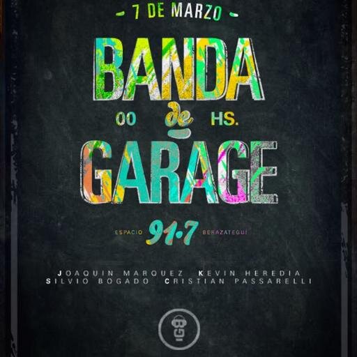 Programa de radio/ Banda de Garage, FM 91.7 o en vivo desde la web http://t.co/c5PIcQ6urJ viernes de 00 a 02 Hs.