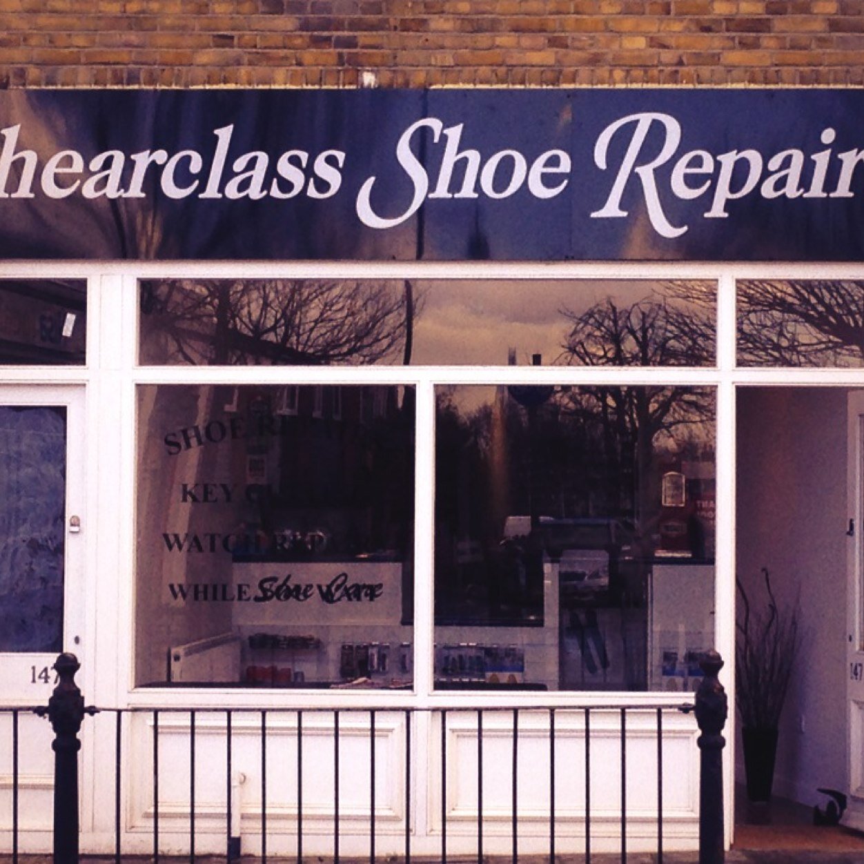 offering shoe repairs, security key cutting, watch repairs and other handy services. Open Tue-Fri 10.00-5.00 Sat 8-5 02076351602