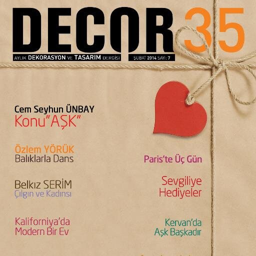 Aylık Dekorasyon,Tasarım, Mimari, Sanat Dergisi