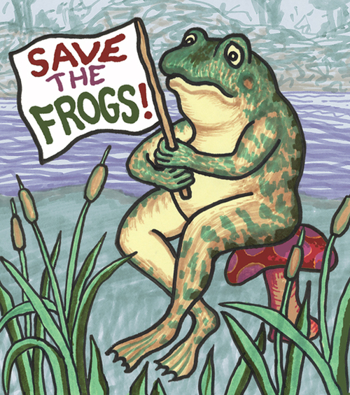 Please enter your best art into the SAVE THE FROGS! Annual Frog Art Contest