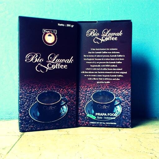 Kopi Bio Luwak. Kopi Luwak olahan dengan rasa original. Pesan dan rasakan Manfaatnya sekarang Juga !
pemesanan
08122633979