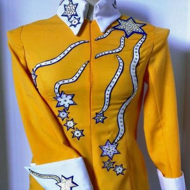 Just tweeting ugly show clothes and tack that no one should ever use!