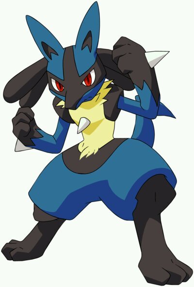 I'm Lucario, the aura fighter. The more damaged I get, the more powerful I get. No matter the situation, I always pull through.