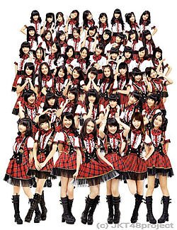 JKT48 is AKB48's first overseas sister group.                          GOOD JOB to JKT48 & AKB48