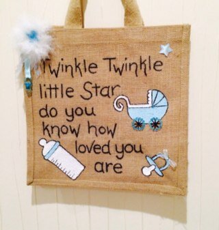 Hi i live in newcastle. i make personlised jute BAGS to order. Any name, hair and eye colour :-) i make them just the way you want