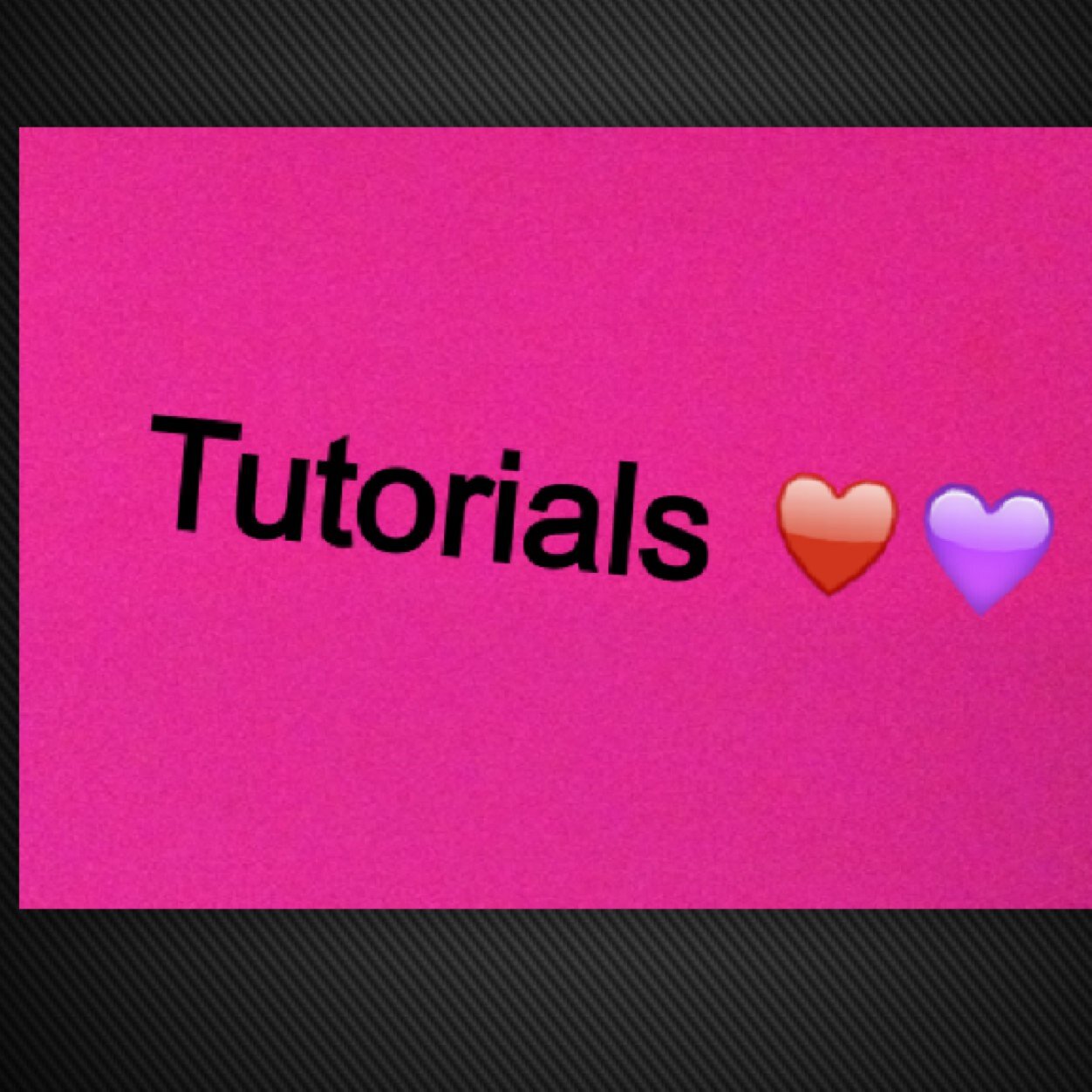 Im just a 14 year old girl who post tutorials daily follow me ☺️✌️reccomend turtoials if you want ✌️