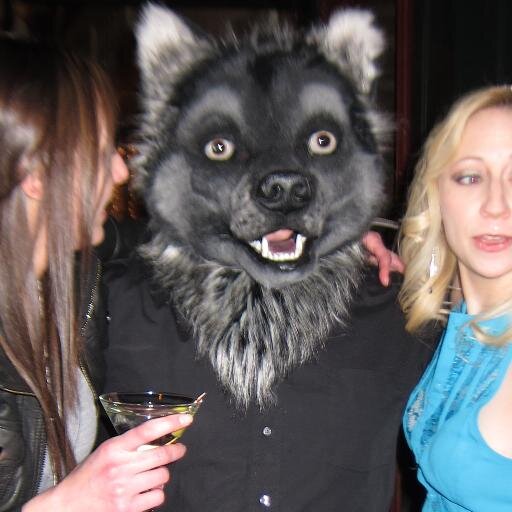 Giant Black Werewolf with yellow eyes. Fucks hard, rough, or whatever you prefer. Defiles virgins regularly. Loves to please, and succeeds. Will be your best.
