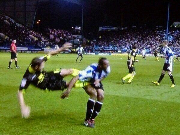 Delivering a Two Footed Tackle to fascists everywhere;  FC St. Pauli