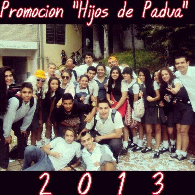 Promocion 2013 del Colegio San Antonio de Padua turno mañana.  Muchos años tratando de escapar,toda una vida queriendo volver.