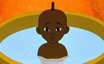 Kirikou n'est pas grand mais il est vaillant.