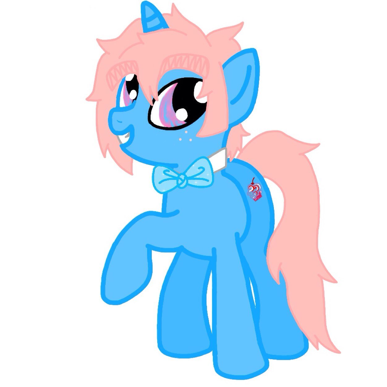Hello poppets, call me Ollie! I work at @mlp_StarCake 's bakery! Im a stallion, so don't let my feminine features fool you~ ((#singleandlooking #bi))