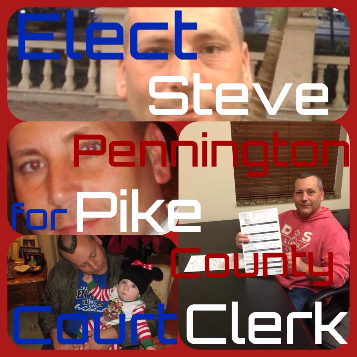 VoteStevePikeCo's profile picture. Elect Steve Pennington as your next Pike County Court Clerk. 2014