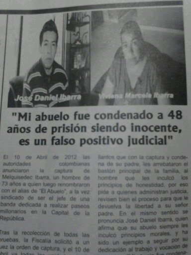 LIBERTAD A MELQUISEDEC IBARRA GARCIA PRIVADO INJUSTAMENTE DE SU LIBERTAD