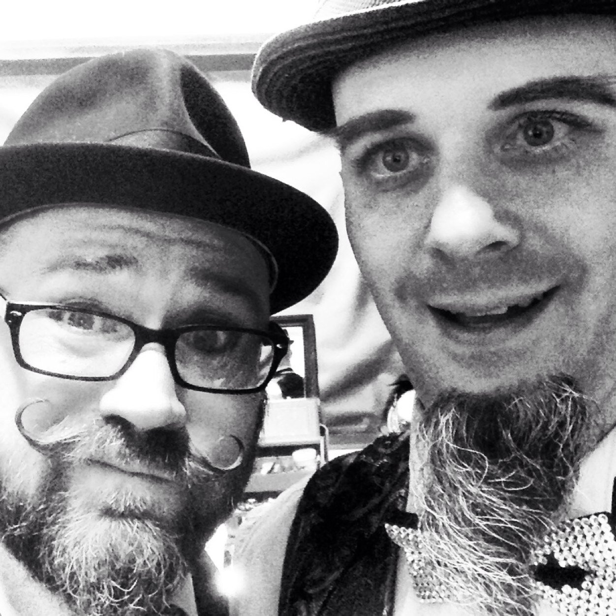 We are Oliver Hot and Stanley Bothered. We are baggy-pants performers of the Neo-Vaudeville tradition. (Usually Stanley tweeting.)