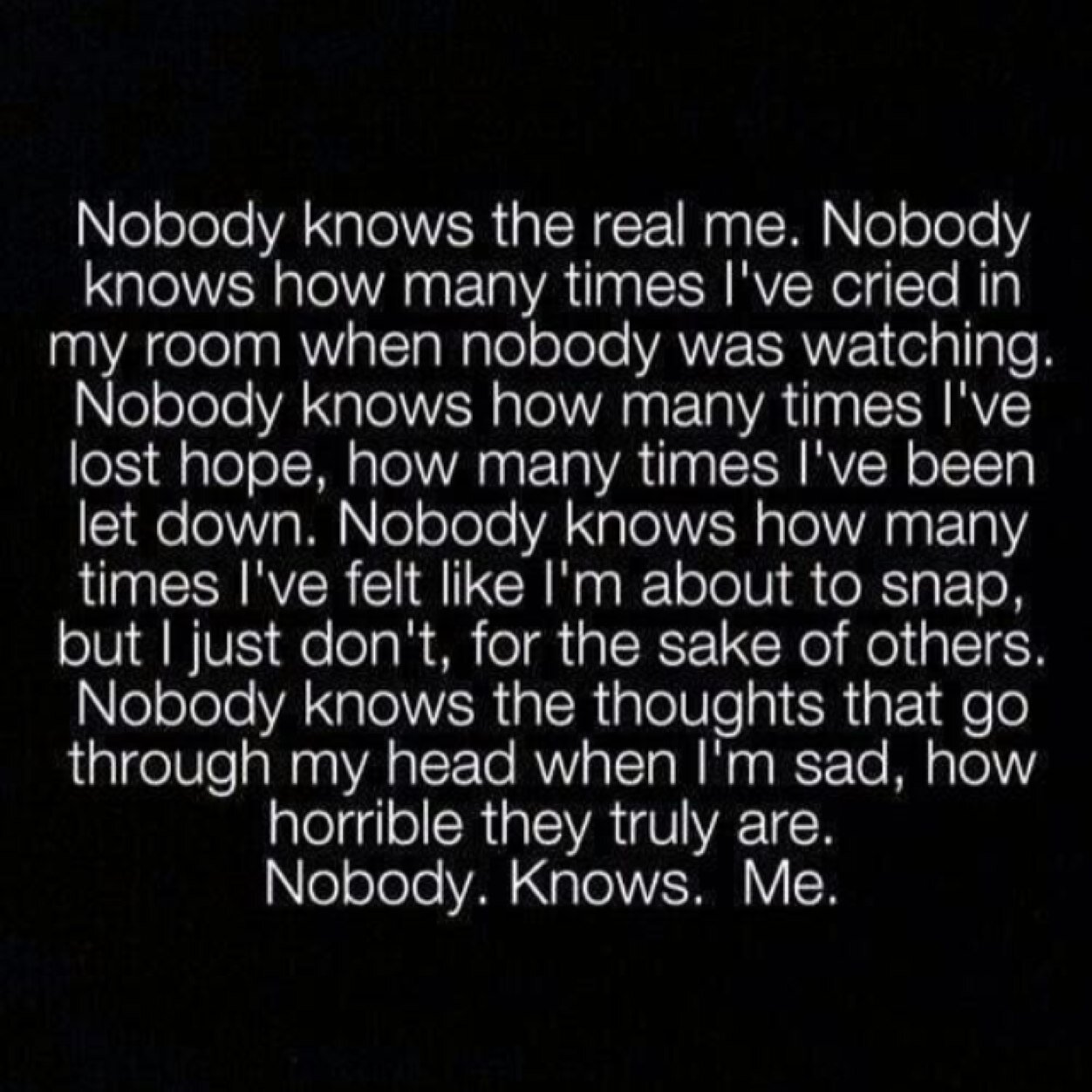 Depresed_Alone's profile picture. |i'll Follow everyone Back| |Stay Strong|    

             |Theres Always Hope|