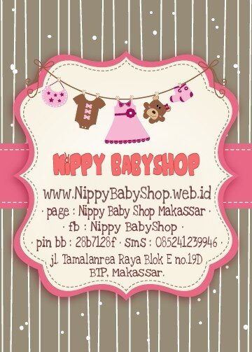 Menjual berbagai kebutuhan bayi via online maupun offline •  SMS Only : 085241239946 • Jl. Tamalanrea Raya Blok E no.19D, BTP, Makassar.