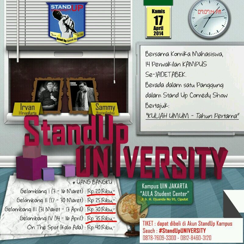 next, OPEN MIC STAND UP IISIP coming soon!