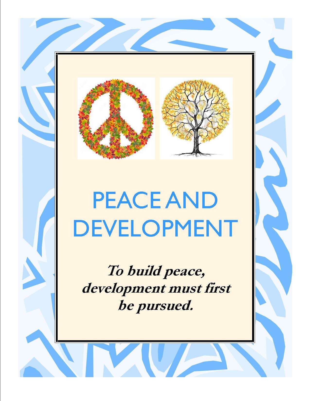 Develop4Peace's profile picture. To build Peace, Development must first be pursued.