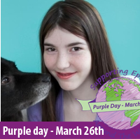 Hi,I'm Cassidy Megan,founder of Purple Day for Epilepsy.Purple Day is on March 26th every year.Our official Twitter page http://t.co/LcxoLFnQoR