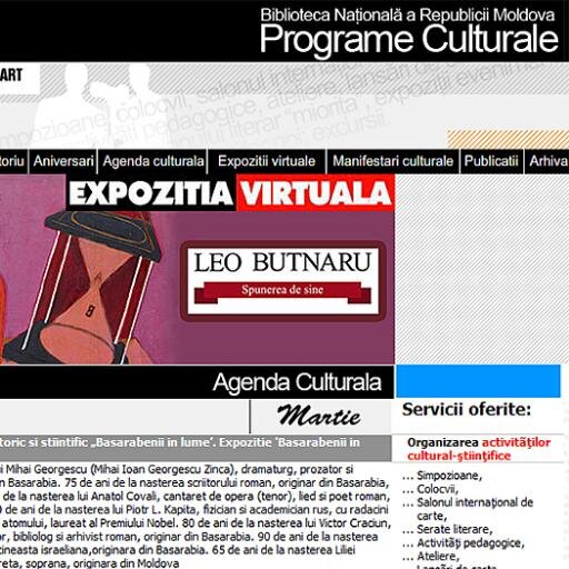 ProgrameBNRM's profile picture. Serviciul Programe Culturale organizează expoziții de carte, acțiuni cultural-științifice de popularizare si valorificare a culturii scrise și imprimate