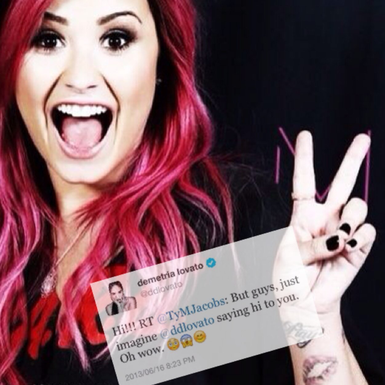 TyMJacobs's profile picture. @ddlovato will always be a part of my life. Stay Strong and never give up. If she could get thru it, you can too♡ •June 16th at 8:23pm•