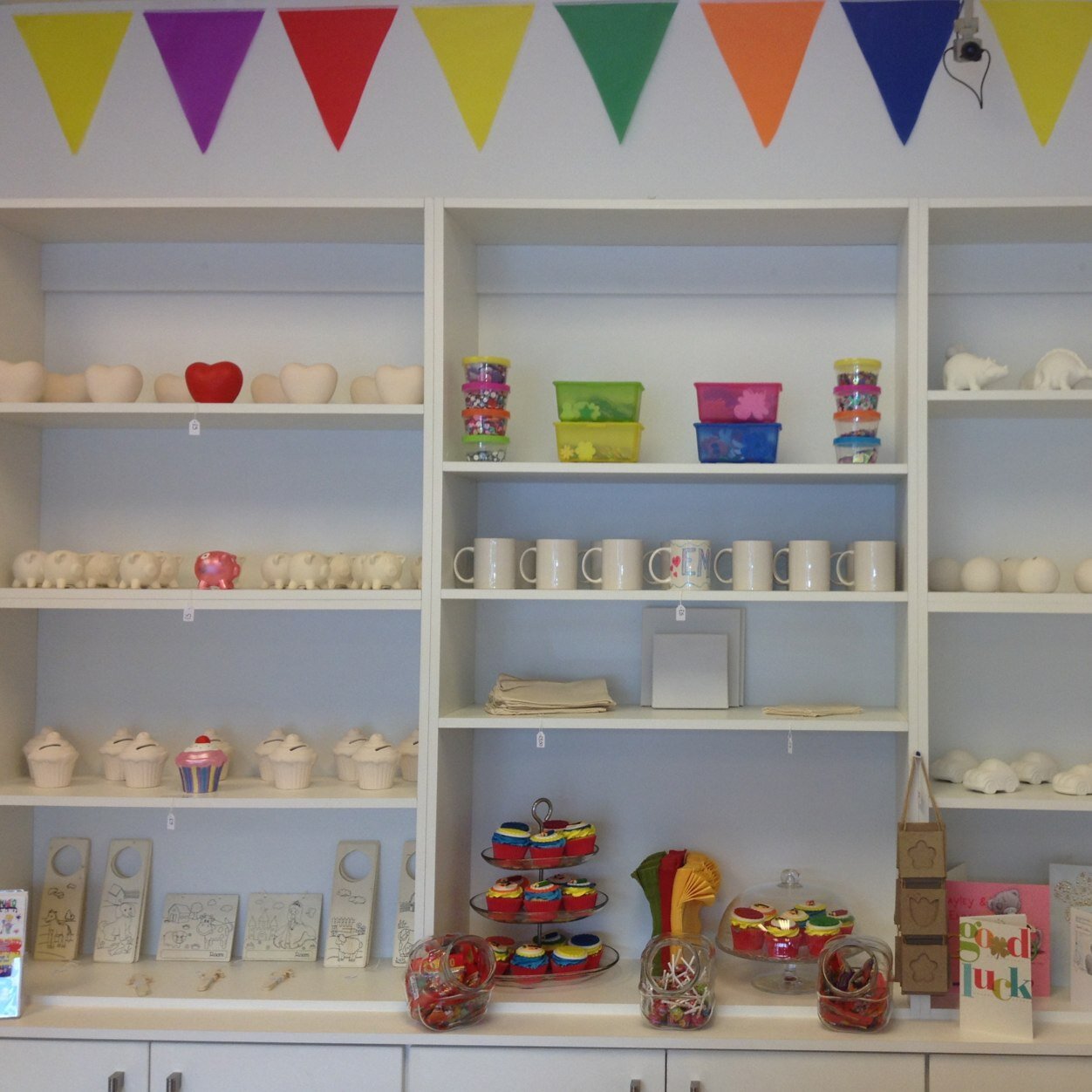 Children's Arts & craft studio- pottery painting, jewlery making, canvas printing and much more. We also offer themed party packages. Mon-Sat 10-5pm