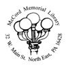 McCord Memorial Library is located at 32 W. Main Street, beside Gibson Park. Monday -Thursday 9:30-7:00 CLOSED FRIDAY Saturday 9:00-4:00