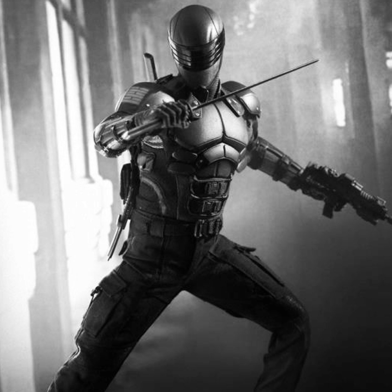 Slade Wilson? Yeah. I know'em.. I should if'm his son, right?! #DC He's trained me to physical and mental perfection. CodeName: Snake Eyes..