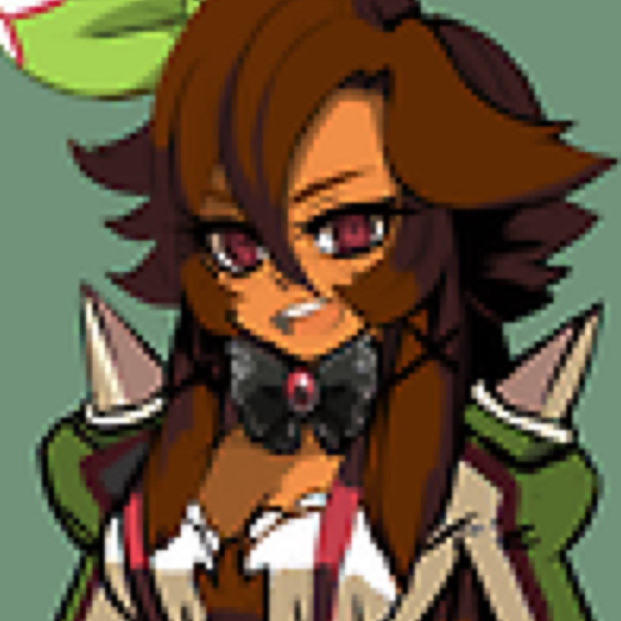 Chesnaught! ~{Female,Level:44,Moves set:Needle arm,Vine whip,Seed bomb,Spiky shield,Wild,Taken by @TankChesnaught .}