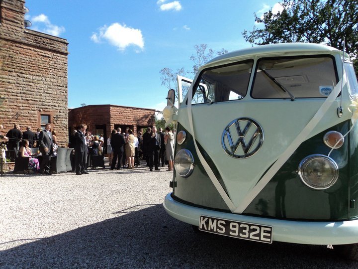 Classic VW Campers, chauffeur driven for weddings in Cumbria