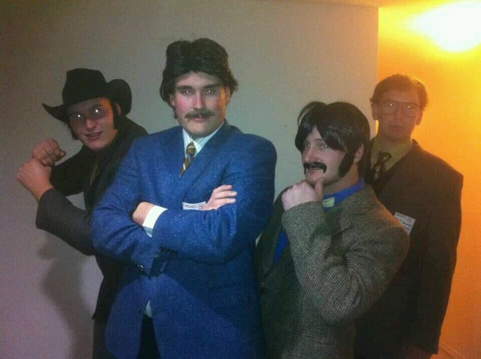 just a guy with a bad fake moustache