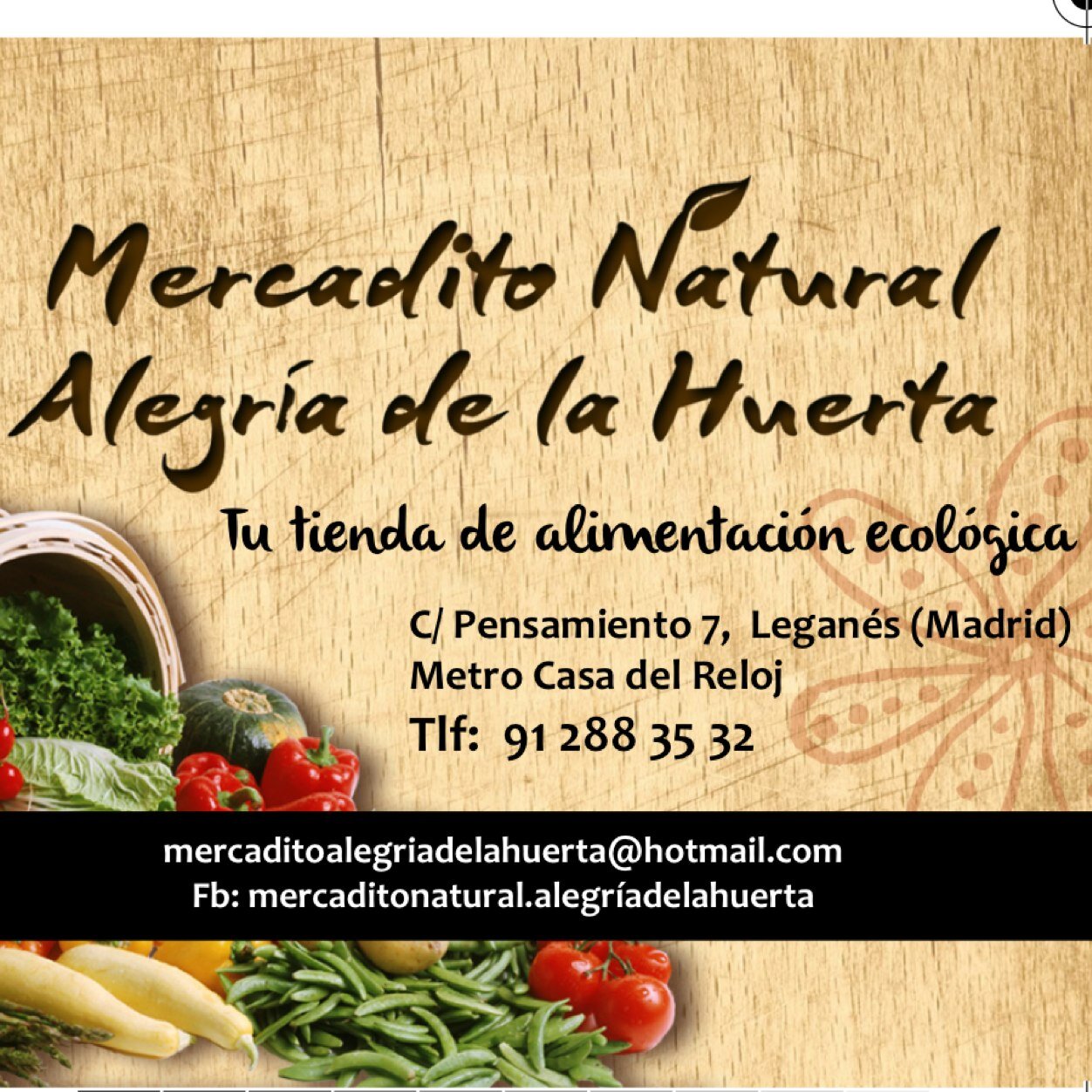 Huertaalegria's profile picture. Tienda de alimentacion ecologica